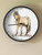 Cute Buckskin Pony Art Equestrian Wall Clock