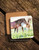 Chincoteague Ponies Art Equestrian Corkback Coasters Set (4)