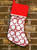 Stirrup Pattern Equestrian Christmas Stocking