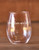 World With Horses Equestrian Stemless Wine Glass