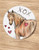 Chestnut Pony Watercolor Valentines Equestrian Stickers