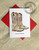 Country Western Boots Watercolor Christmas Cards (10 pk)