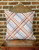 Plaid Horse Bit Pattern Equestrian Throw Pillow