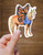 Fall Butterfly Horse Costume Equestrian Kiss-Cut Vinyl Sticker