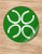 Horse Shoe Clover Pattern Equestrian Stickers (12 pack)