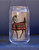 Plaid Horse Foal Christmas Equestrian Soda Can Glass