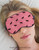 Hearts and Horses Pattern Equestrian Sleep Mask