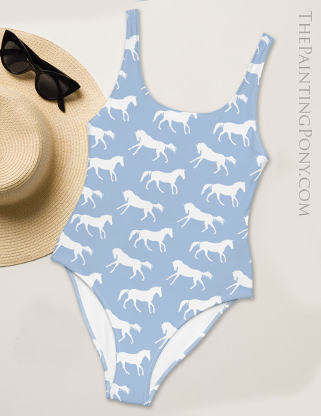 Galloping Horses Equestrian Swim Suit (More Colors Available)