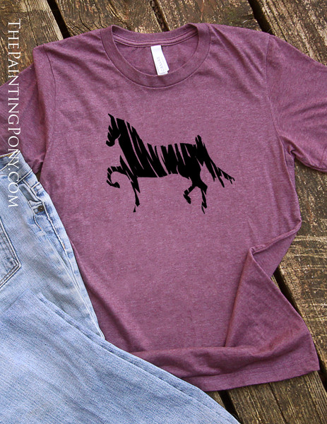 Saddlebred Horse Lover Adult T-Shirt