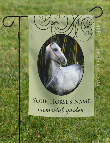 Horse Memorial Garden Flag