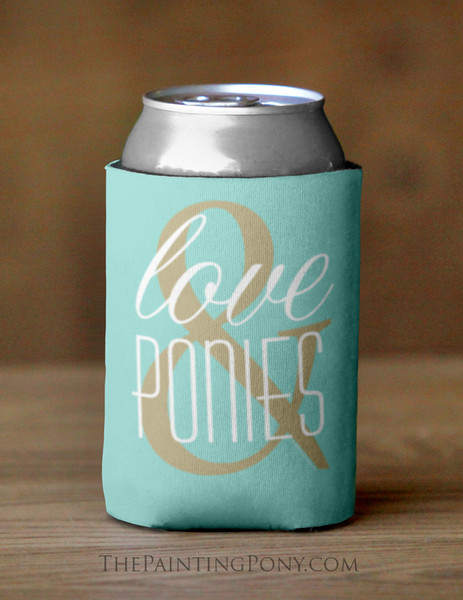 Love and Ponies Equestrian Can Cooler