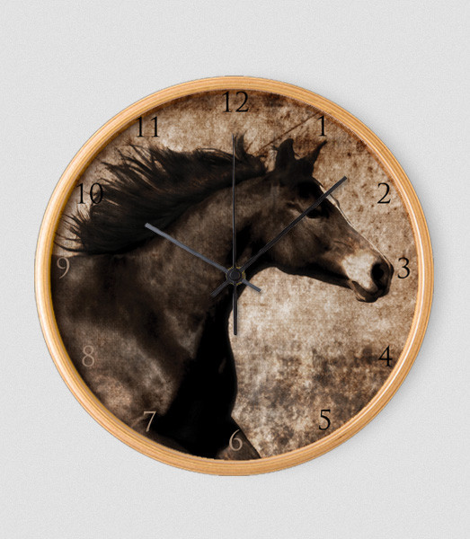 Rustic Horse Head Wall Clock The Painting Pony