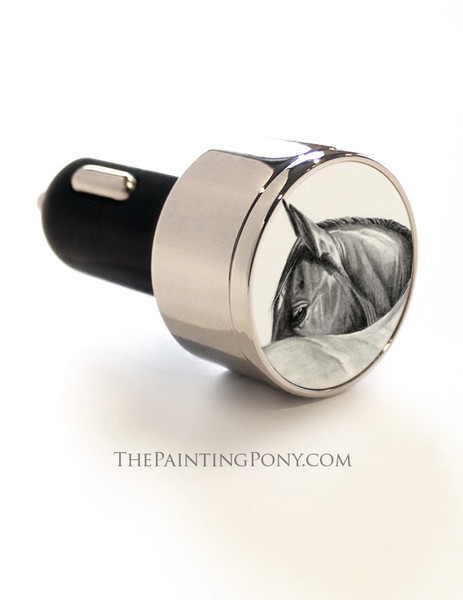 Horse Head Art USB Card Charger