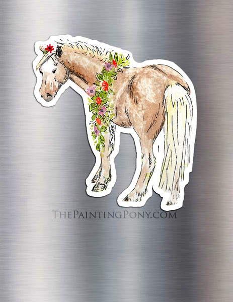 Whimsical Pony Equestrian Magnet