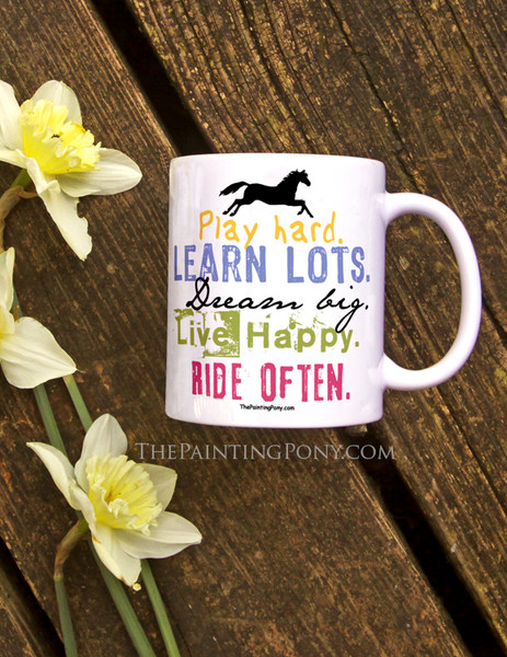 Ride Often Inspirational Horse Lover Coffee Mug