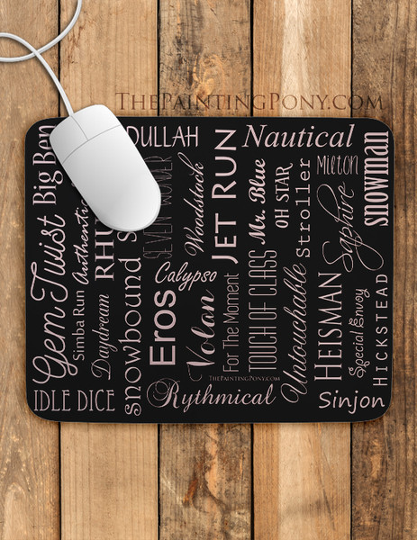 Showjumping Horse Legends Equestrian Mouse Pad