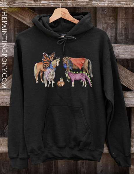 Pony Fun Fall Costume Class Equestrian Hoodie