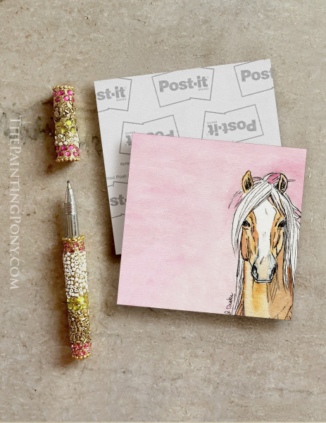Palomino Pony Equestrian Post-it® Note Pads