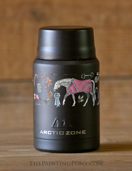 Winter Fun Horse Lover Insulated Food Storage