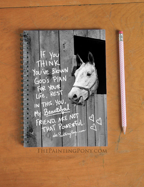 Blown God's Plan Equestrian Spiral Notebook