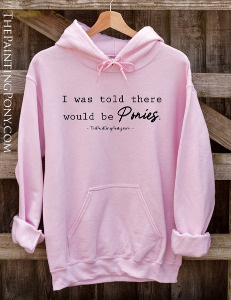 I was told there would be ponies Equestrian Hoodie