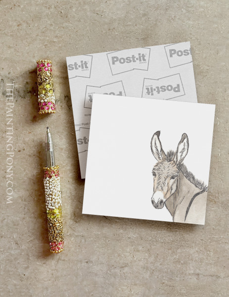 Donkey Art Equestrian Post-it® Note Pads