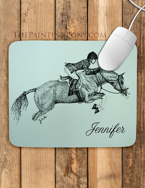 Hunter Pony Personalized Equestrian Mousepad