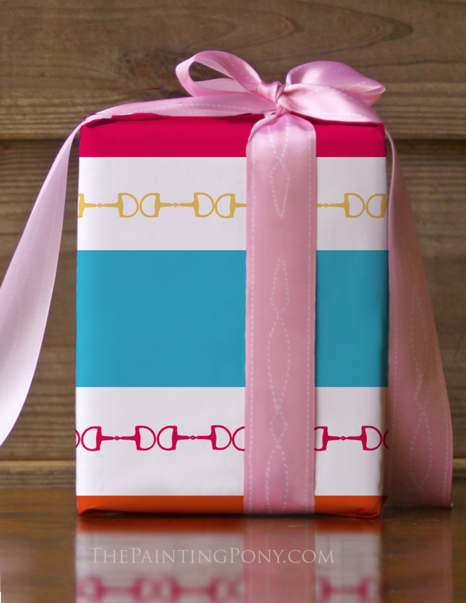 Horse Bits Equestrian Gift Wrapping Paper - The Painting Pony