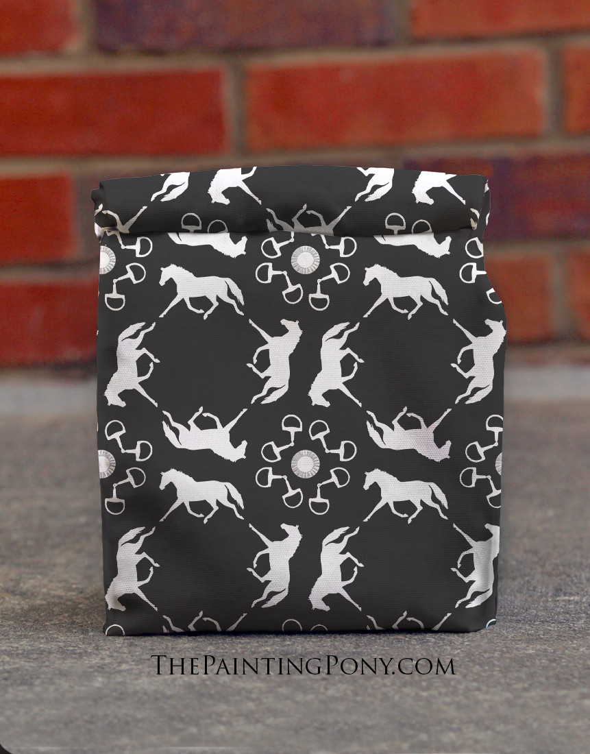Fun Horse Pattern Equestrian Lunch Bag - The Painting Pony