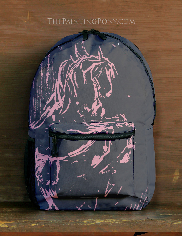 Fancy Horse Embroidery Backpack