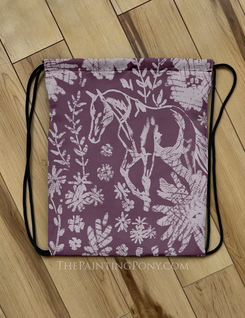 Horse Drawstring Bag