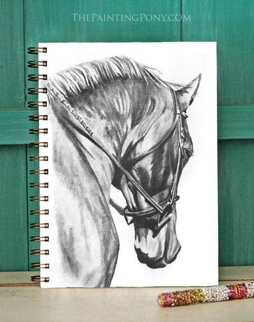 Horse Head Art Bullet Journal The Painting Pony