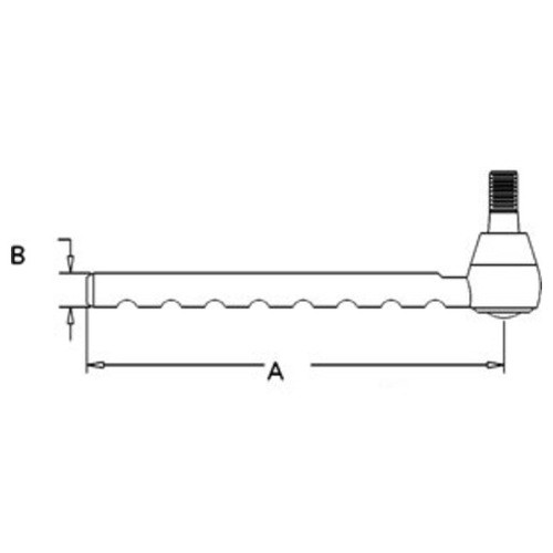 Outer Tie Rod AL161341 For John Deere Tractors With Dana 733 Axle – 6120, 6220, 6320, More