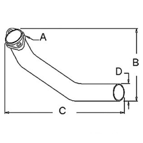 AA4014R Exhaust Pipe for John Deere® Replaces OEM AA4014R