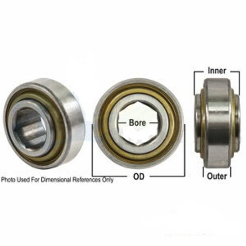 Bearing Ball Cylindrical Hex Bore Pre-Lube ||| A-205KRR2-I