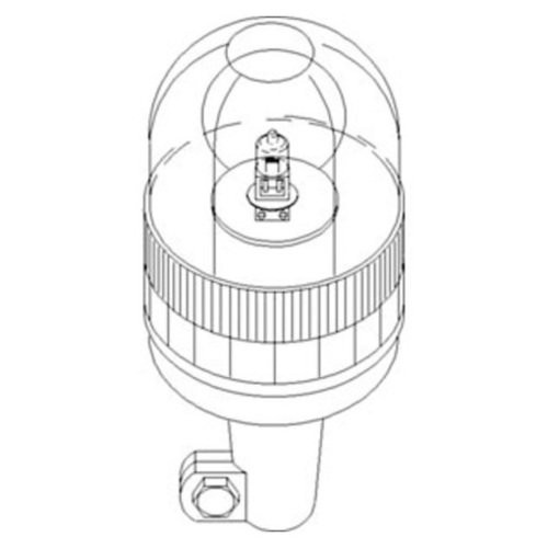 82018390 | Rotating Beacon, Amber, Pipe Type for Case®