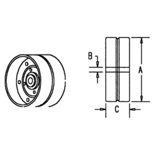 176579C1 | Pulley, Idler (Flat) for Case®