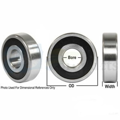 Bearing Ball 6300 Series Flat Edge ||| A-6303-2RS-P