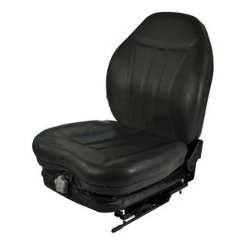 HIS361W | High Back Industrial Seat W/ Suspension, Slide Track, Black Vinyl for Case®