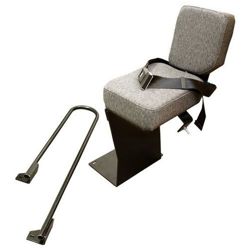 IS8212 | Seat, Instuctional Black/Gray Matrix Fabric W/ Handle for Case®