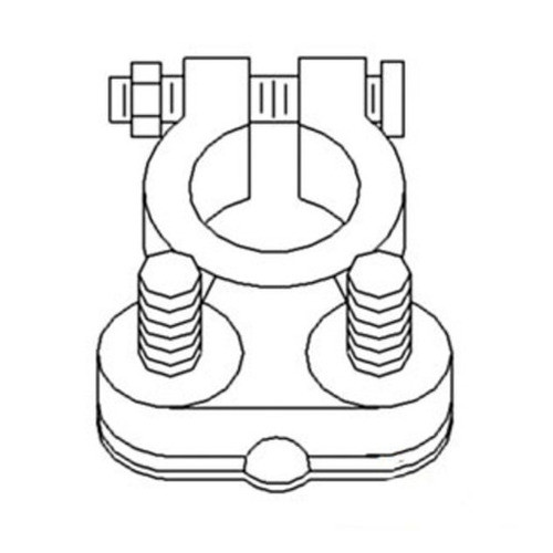 26A102 | Battery Cable Ends, Brass Reusable, (#8Ga. To 1ga.)(2 Pk) for Case®