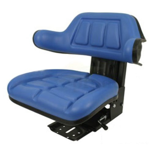 W333BU | Seat W/ Wrap Around Back W/Arms, Blue Vinyl, 265 Lb / 120 Kg Weight Limit for Case®