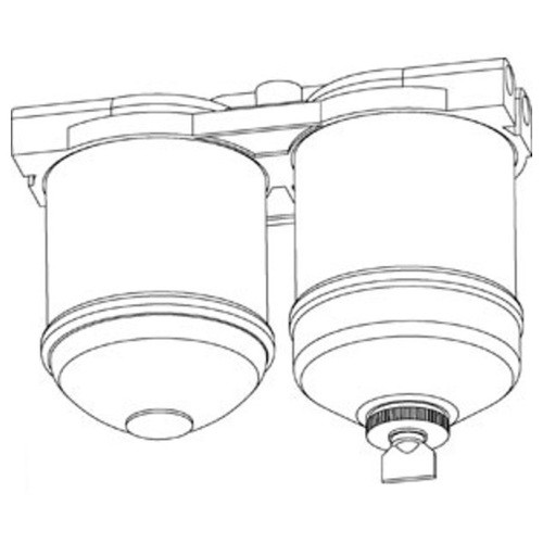 VPD6851 | Filter Assembly, Double CAV Fuel (1/2" UNF Ports) for New Holland®