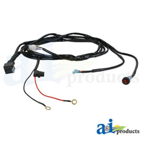 WLH1 | Light Harness, 1 Light, Illuminated Rocker Switch W/ Mount Bracket, Relay & Fuse for New Holland®