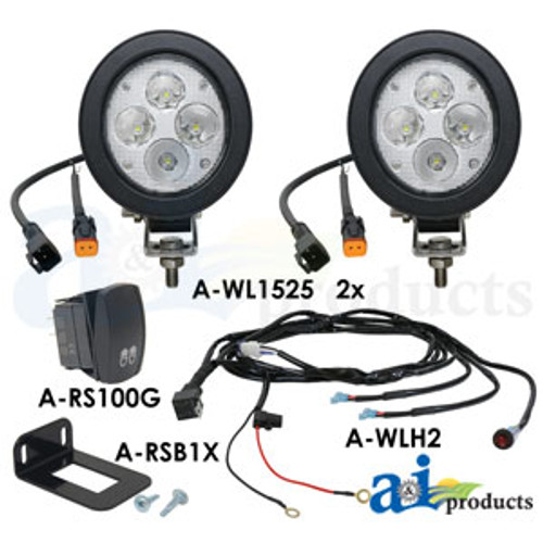 WL1525KT | Light Kit, LED, Trapezoid, 2 Lights, Harness, Switch for New Holland®