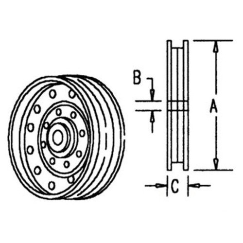 570265R91 | Pulley, Idler (Flanged) for New Holland®