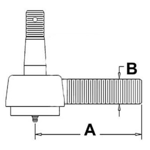 C5NN3308C | Drag Link End, Front for New Holland®