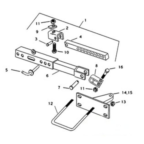 D9NNR831AA | Coupling, Stabilizer (Ref. 2) for New Holland®