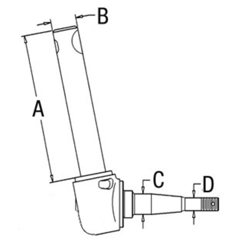 E9NN3106BA | Spindle (LH) for New Holland®