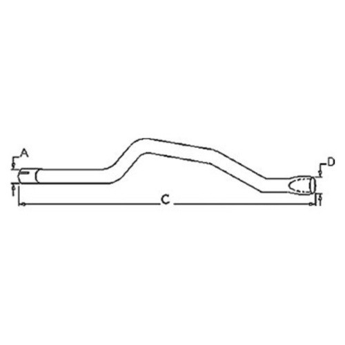 313809 | Horizontal Tailpipe for New Holland®